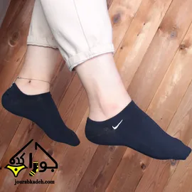 جوراب زیر قوزک گلدوزی زنانه طرح Nike